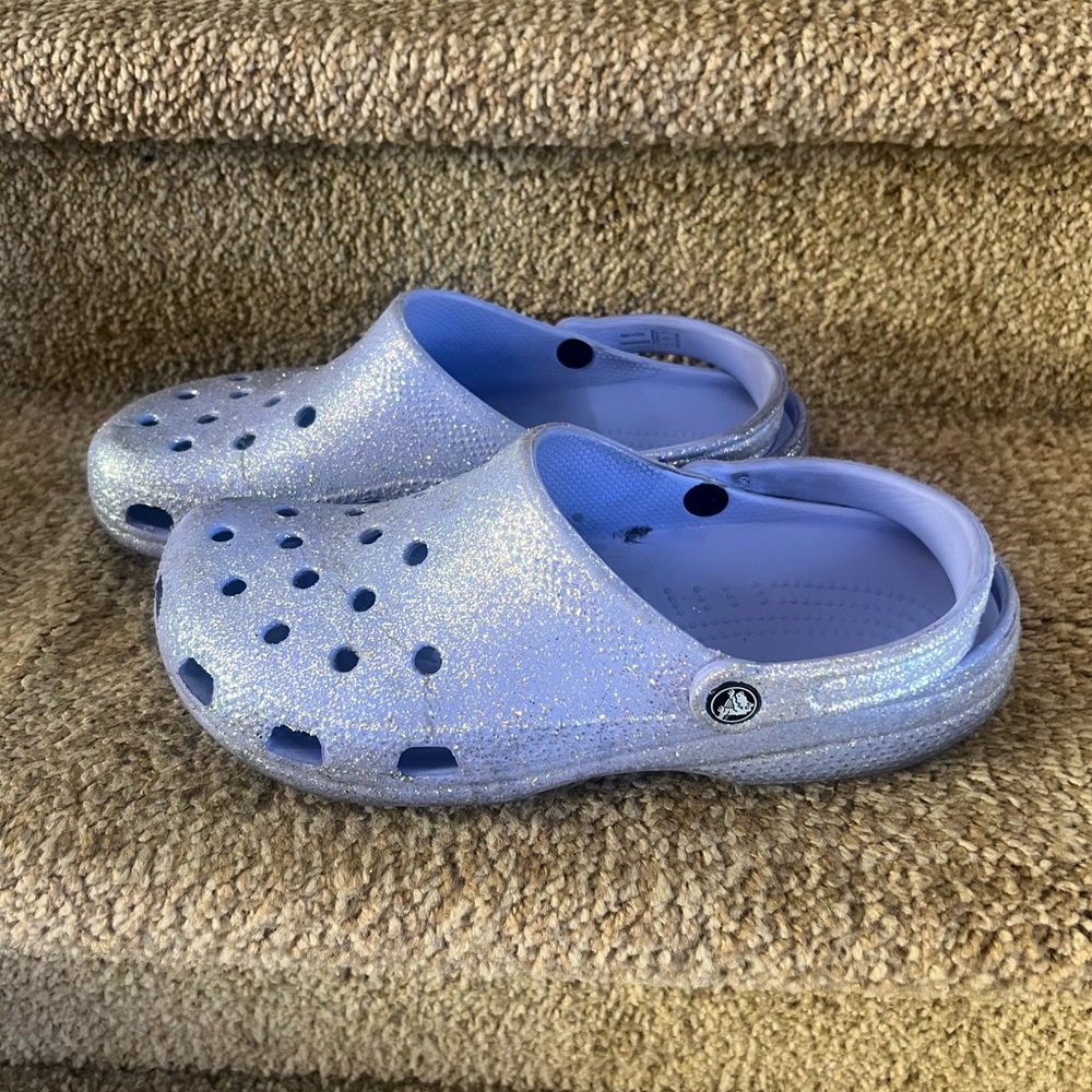 Unisex Glitter CROCS - Lilac